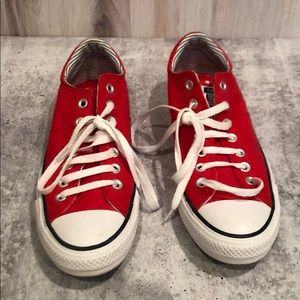 Christmas Red Converse All-Stars... size 10.5